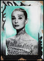 beauty and grace turquoise framed print by artist ghost