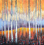 birch forest ii mounted print by artist dale bowen