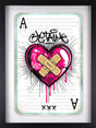 broken heart framed print by artist jj adams