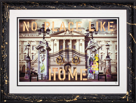 Buckingham palace studio stencil collection framed print variation 2 by artist jj adams