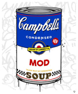 campbells mod soup print by artist JJ Adams