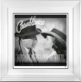 casablance black and white print framed in white by artist jj adams
