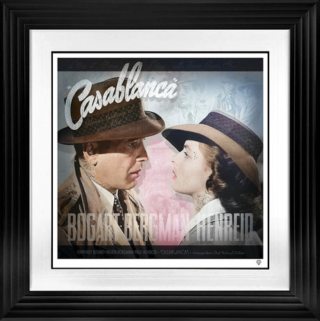 casablanca print framed in black by artist jj adams