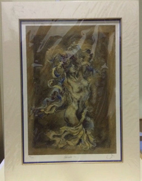 cascade i mounted print by artist joy kirton smith