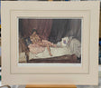 cecilia and her studies mounted print by artist russell flint