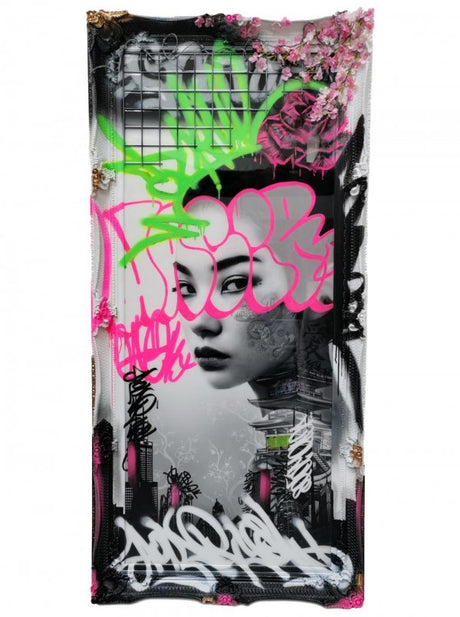 china town framed print by artist ghost