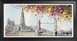 city serenity hand embellished giclee print framed by artist nigel cooke