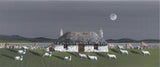 coastal croft mounted print by artist nick potter