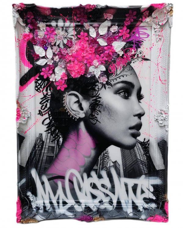 concrete jungle framed print by artist ghost