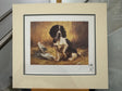 digesting the news mounted print by artist john trickett