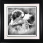 ditto black and white print framed in black by artist jj adams