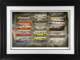 docs auto storage framed in black by artist jj adams