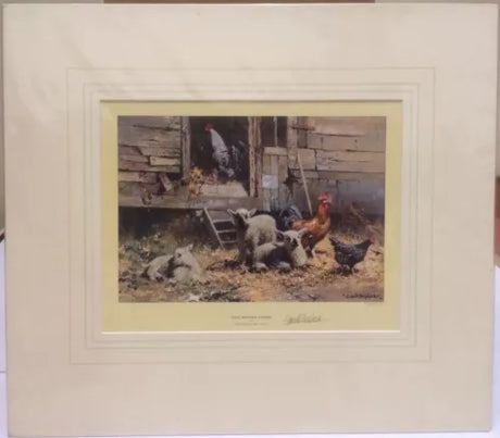 eggs sixpence a dozen mounted print by artist daivd shepherd