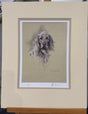 elegance the english setter mounted print by artist mick cawston