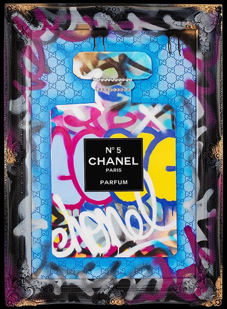 enduring fragrance blue framed print by artist ghost