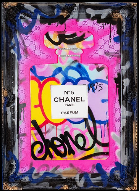 enduring fragrance pink framed print by artist ghost