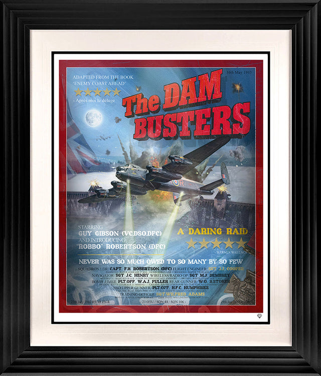 enemy coast ahead framed in black by artist JJ adams