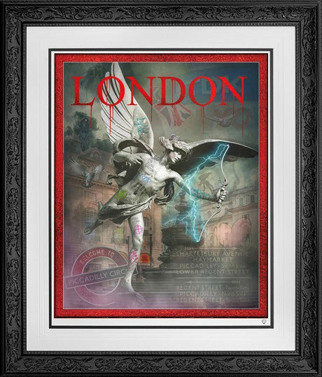 eros deluxe print framed by aritst jj adams