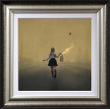 finding her way home framed print by artist michelle mackie