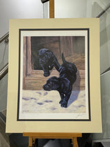 first footers mounted print by artist john trickett