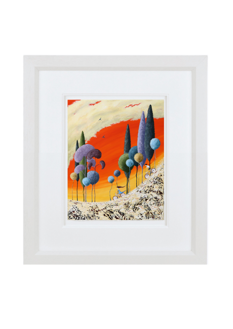 free wheelin framed print by artist bret burkmar