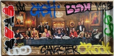 gangster party framed print by artist ghost