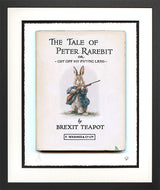 get off my land small print framed in black by artist jj adams