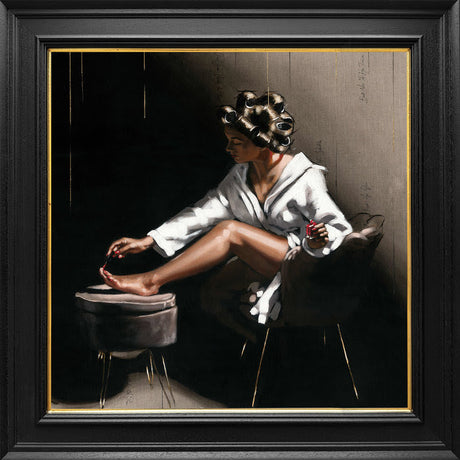 glow framed canvas print by artist richard blunt