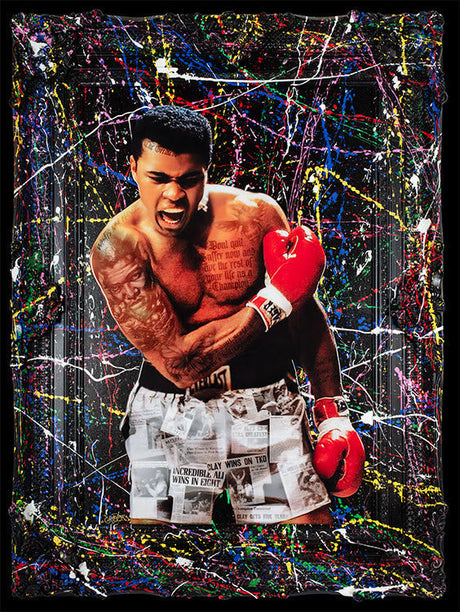 the greatest black deluxe framed print by artist ghost