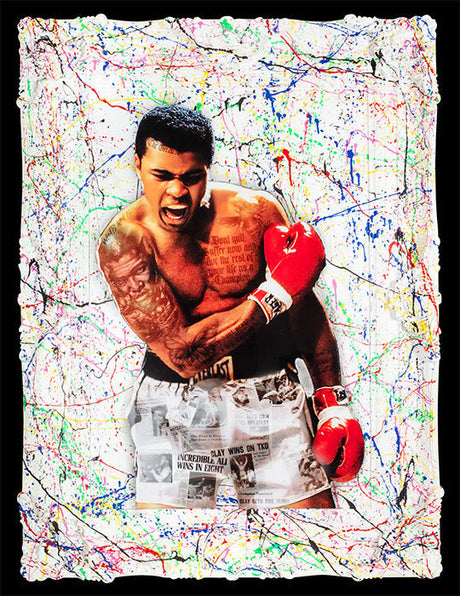 the greatest white deluxe framed print by artist ghost