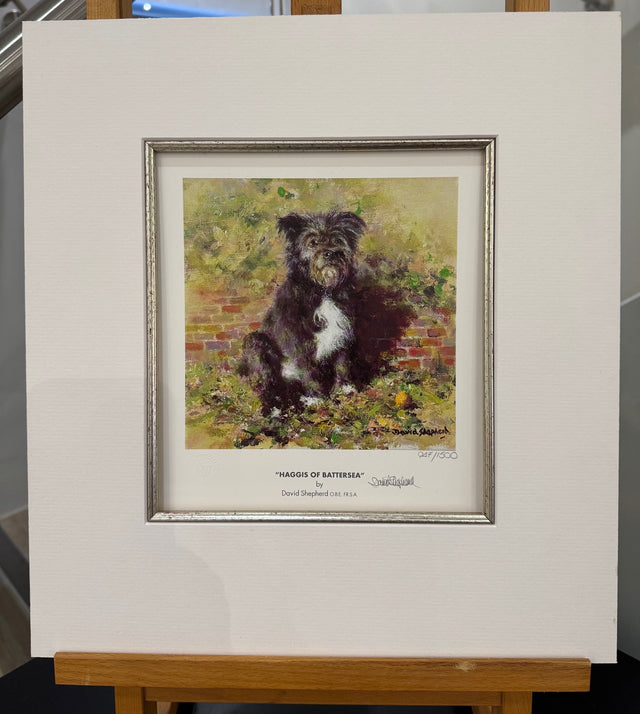 haggis of battersea mounted print by artist david shepherd