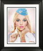 hit me baby one more time print framed in black by artist jj adams