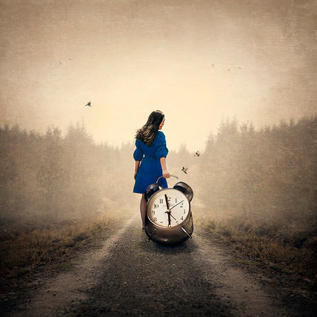 holding onto every minute print by artist  michelle mackie