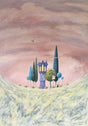 home fires east mounted print by artist bret burkmar