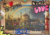 i love brighton framed print by artist ghost