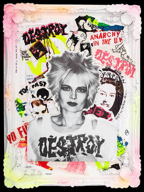 i was a punk before punk got its name framed print by artist ghost