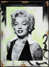 imperfction is beauty lime framed print by artist ghost