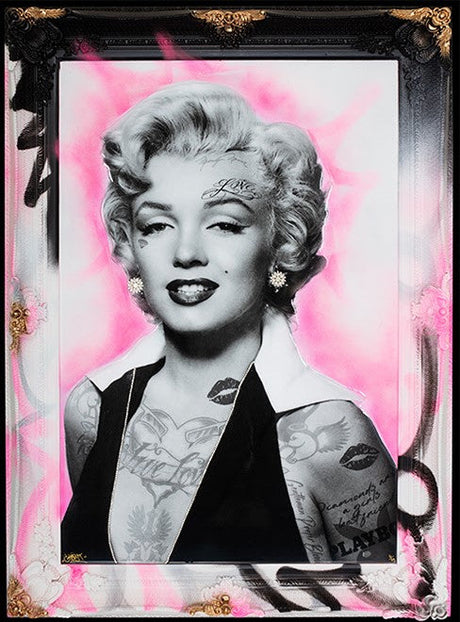 imperfection is beauty pink framed print by artist ghost