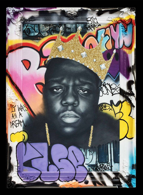 it was all a dream framed print by artist ghost