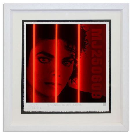 jackson print framed in white by artist courty