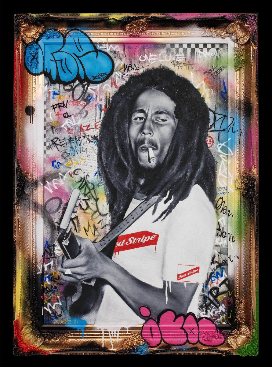 jammin framed print by artist ghost