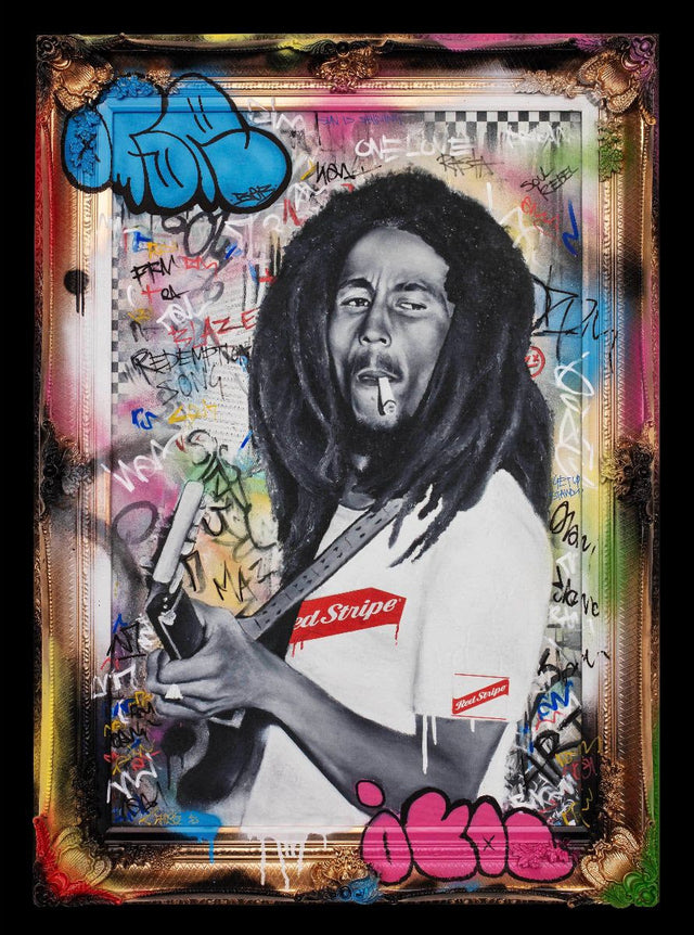 jammin framed print by artist ghost