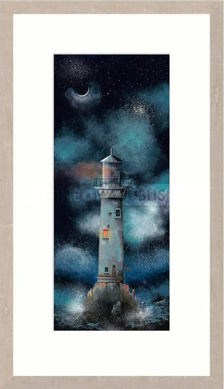 lighting the way framed print by artist gary walton