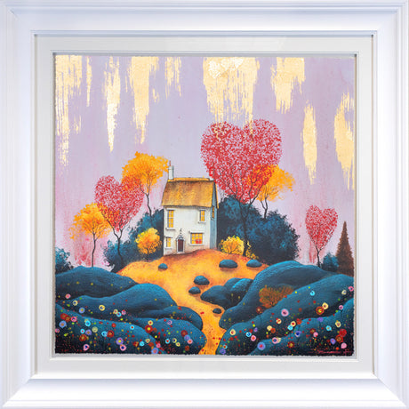 love hut framed print by artist dale bowen