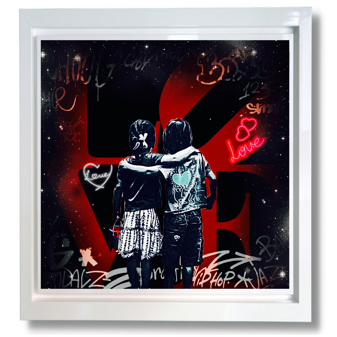 love is all you need framed print by artist #onelife183
