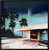 midnight reflection original framed by artist joss clapson