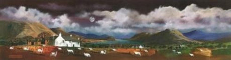 moonlit water mounted print by artist nick potter