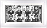music most wanted print framed in white by artist jj adams