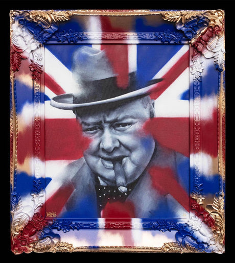 never give up framed print by artist ghost