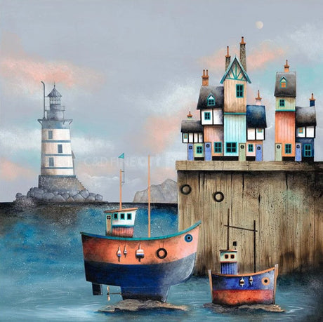 on an even keel print by artist gary walton